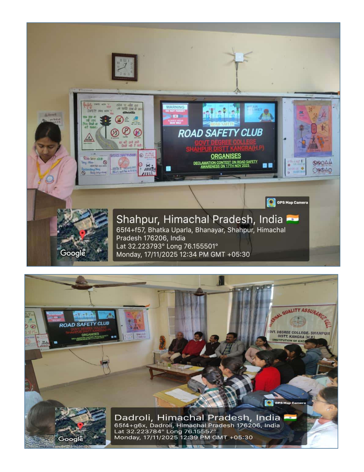 DECLAMATION CONTEST ON ROAD SAFETY AWARENESS ON DATED 17-11-2025